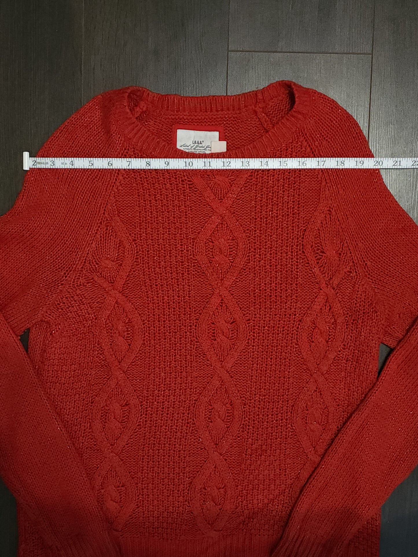 H&M Cable Designed Sparkle Knitted Jumper