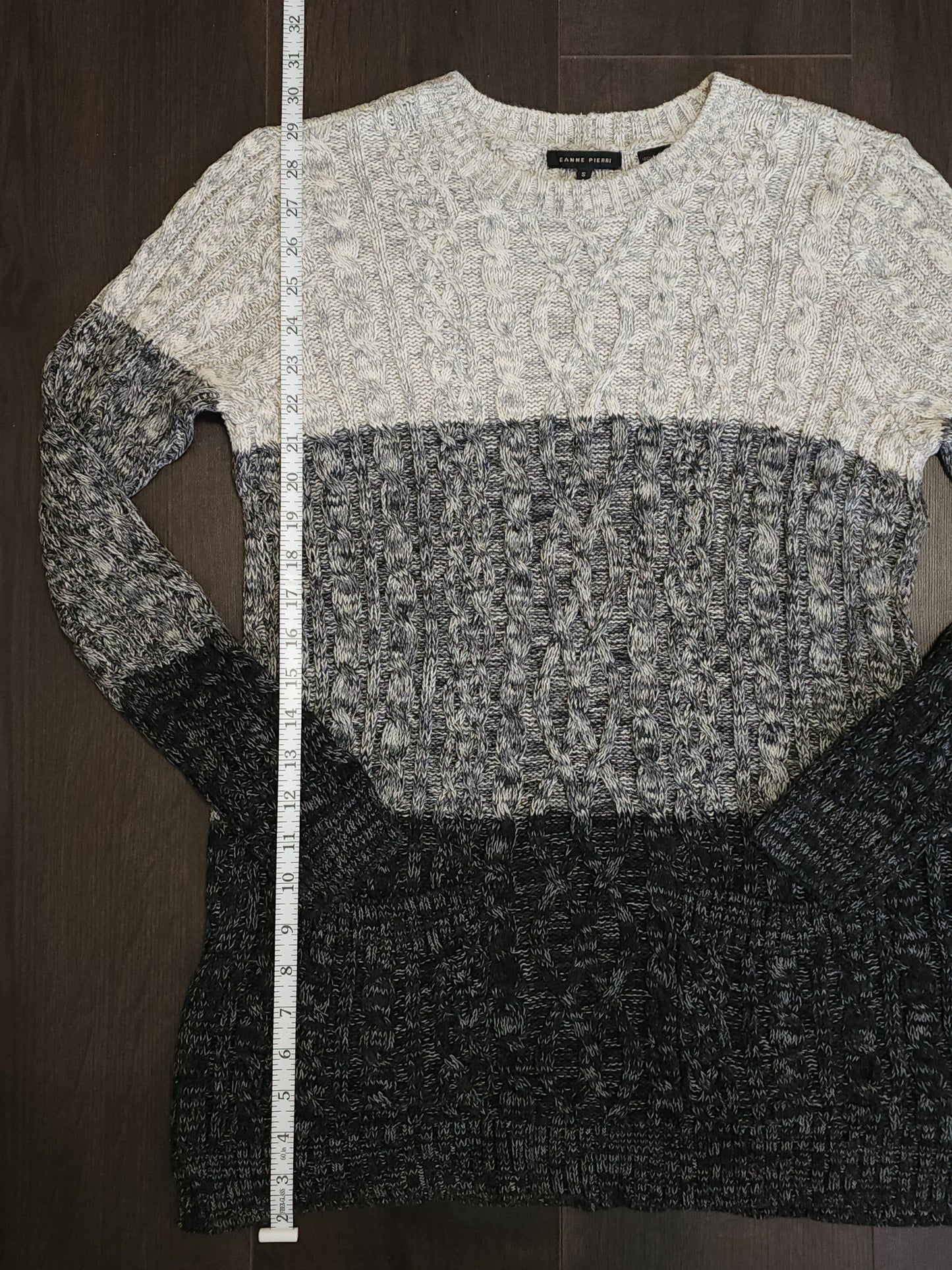 Jeanne Pierre Cable Designed Knitted Jumper