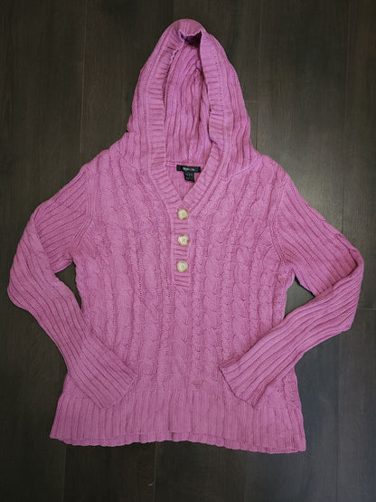 Style & Co Cable Designed Knitted Hoodie