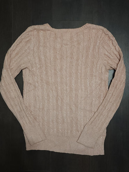 St. John's Bay Cable Designed Sparkle Knitted Jumper