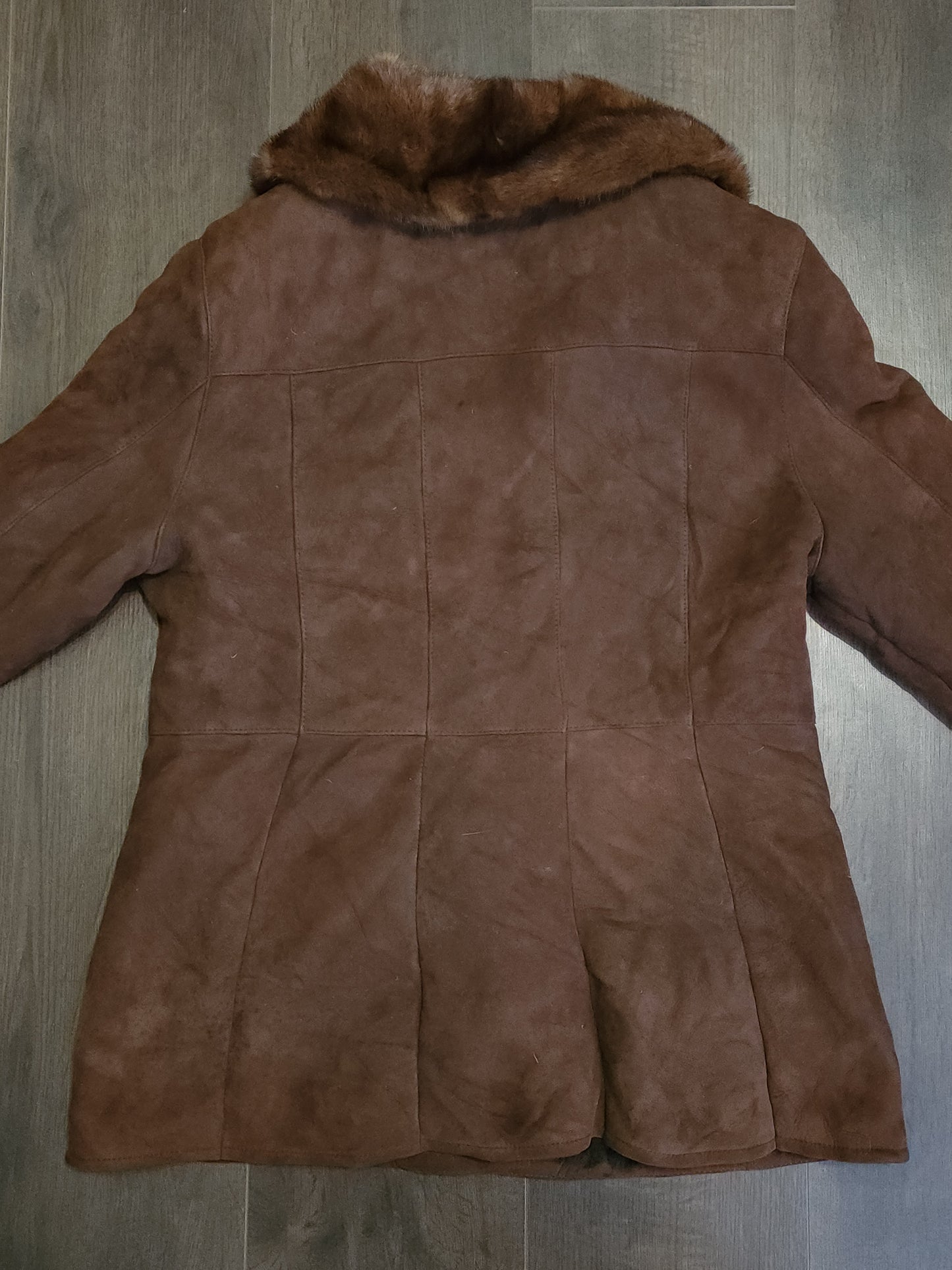 Vintage Sheepskin Shearling Leather Jacket