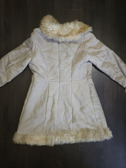 Vintage Sheepskin Shearling Leather Jacket