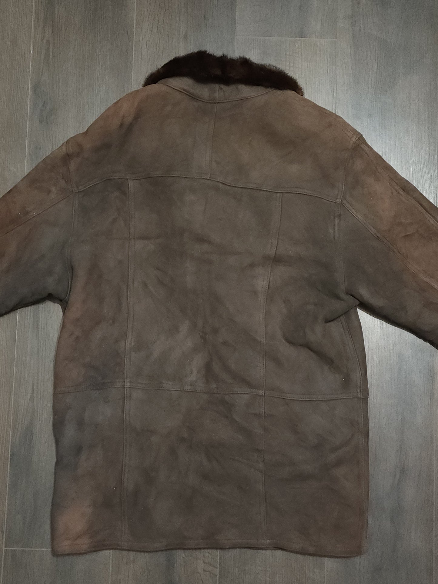 Vintage Sheepskin Shearling Leather Jacket