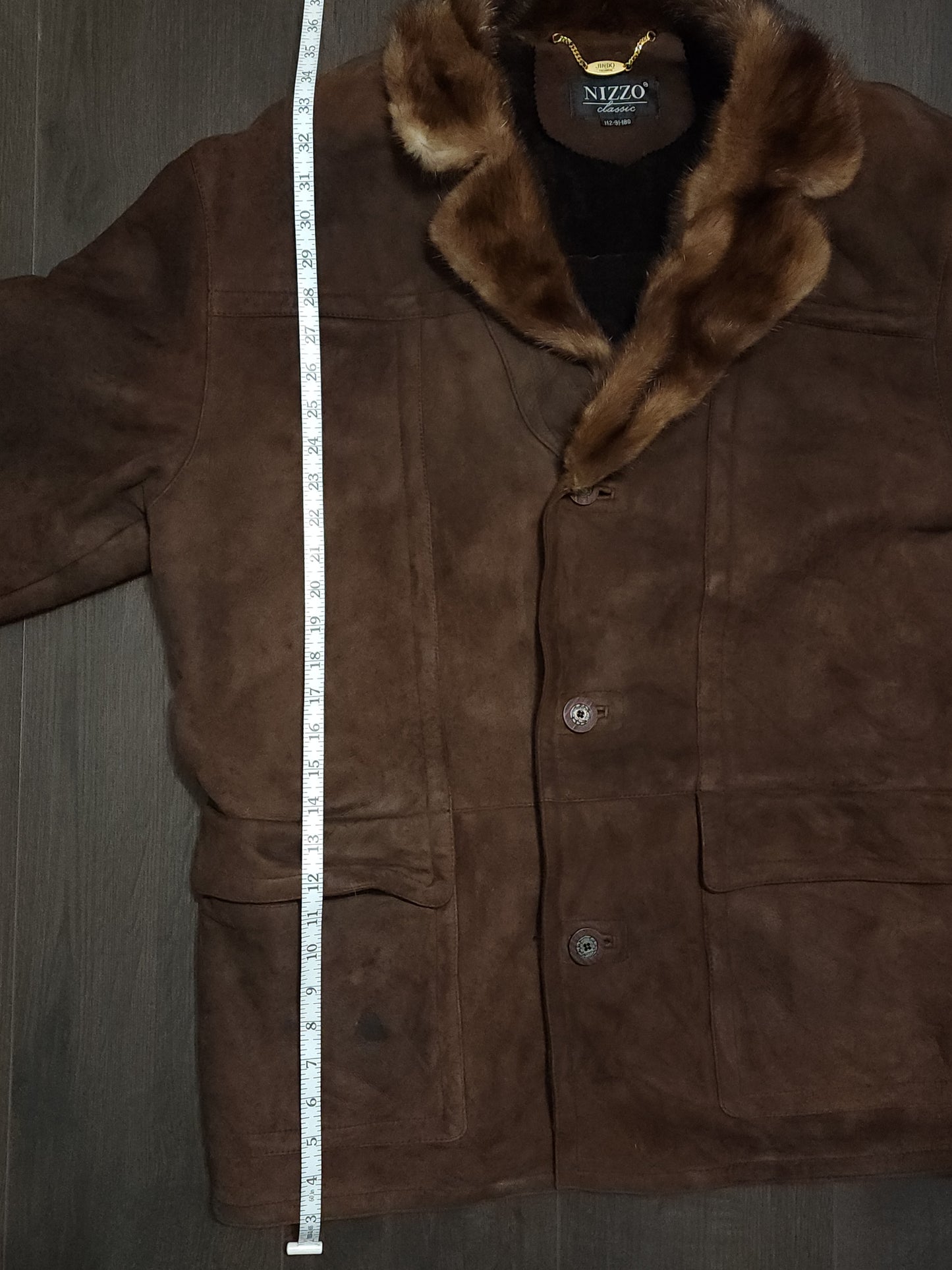 Vintage Sheepskin Shearling Leather Jacket