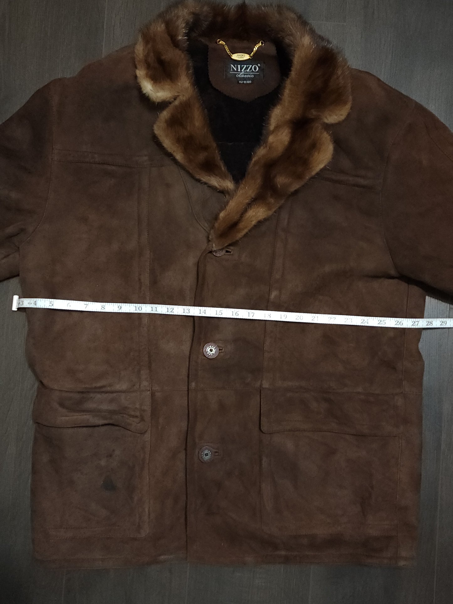 Vintage Sheepskin Shearling Leather Jacket