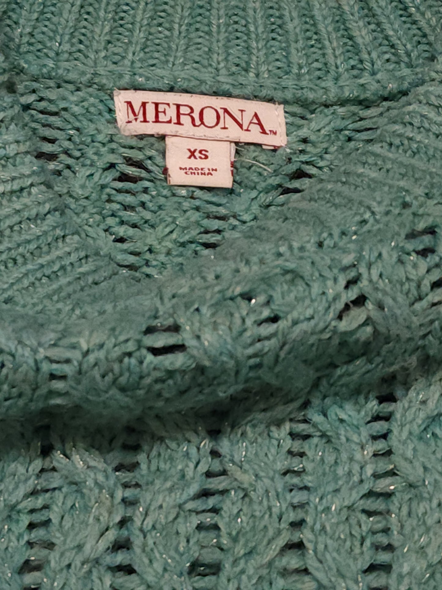 Merona Cable Design Sparkle Knitted Jumper