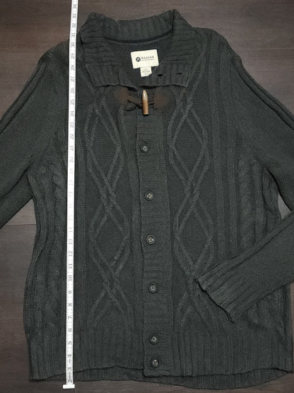 HAGGAR Cable Designed Knitted Cardigan