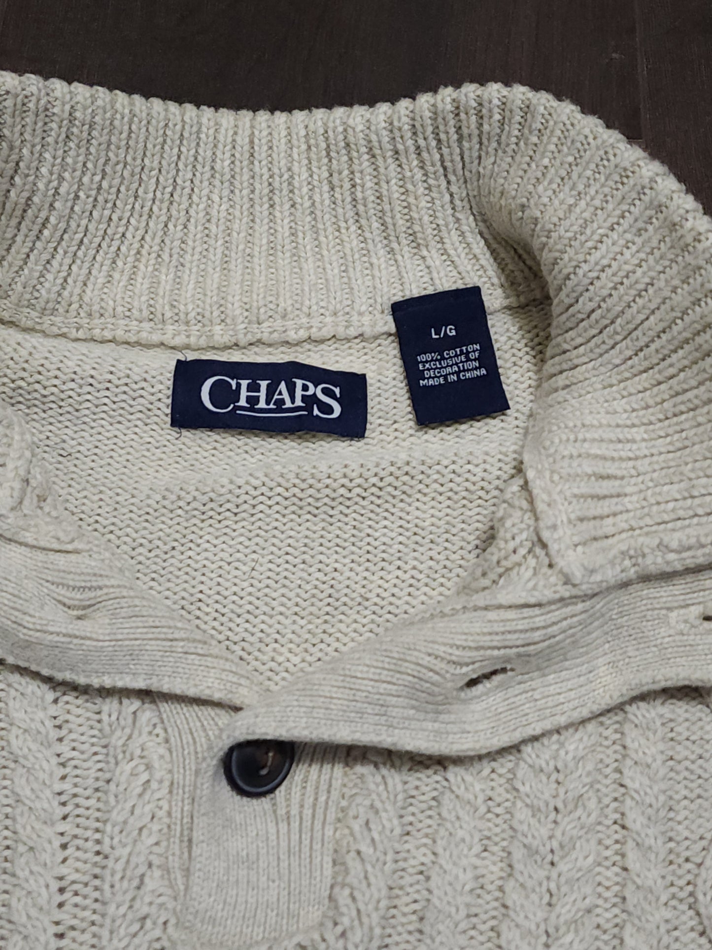 CHAPS cable design knitted jumper