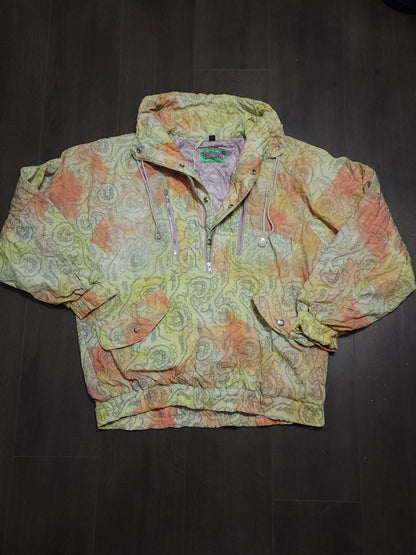 80s pattern color windbreaker