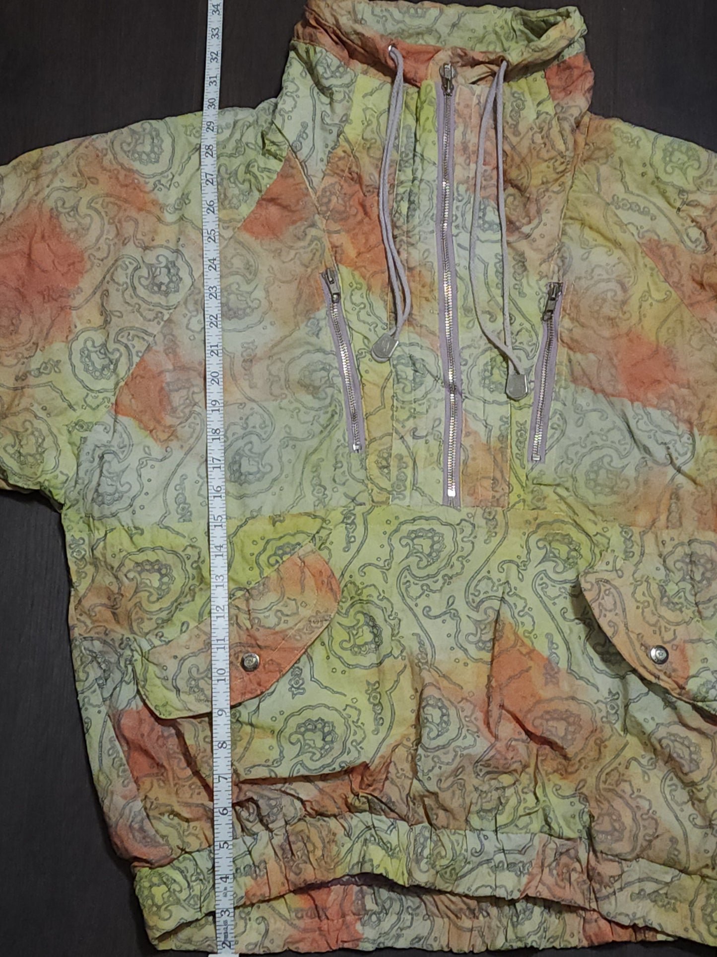 80s pattern color windbreaker