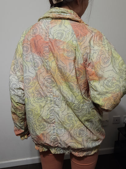 80s pattern color windbreaker