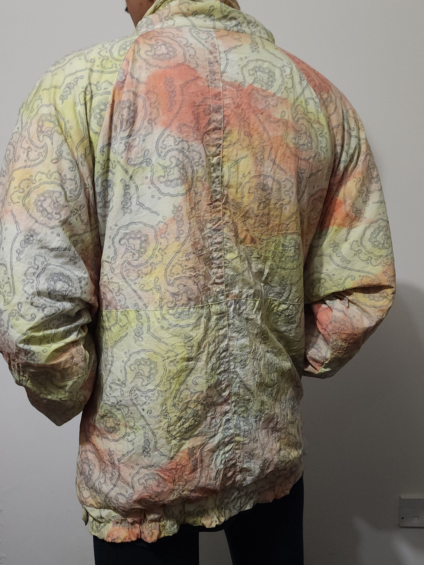 80s pattern color windbreaker