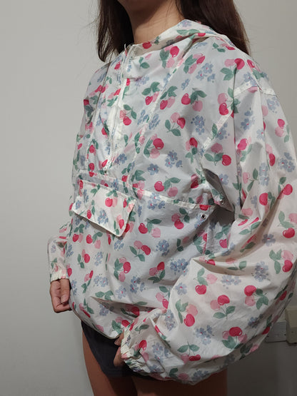 Cherry pattern windbreaker