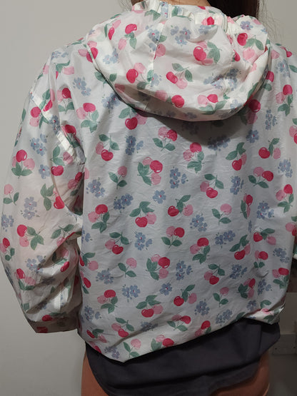 Cherry pattern windbreaker