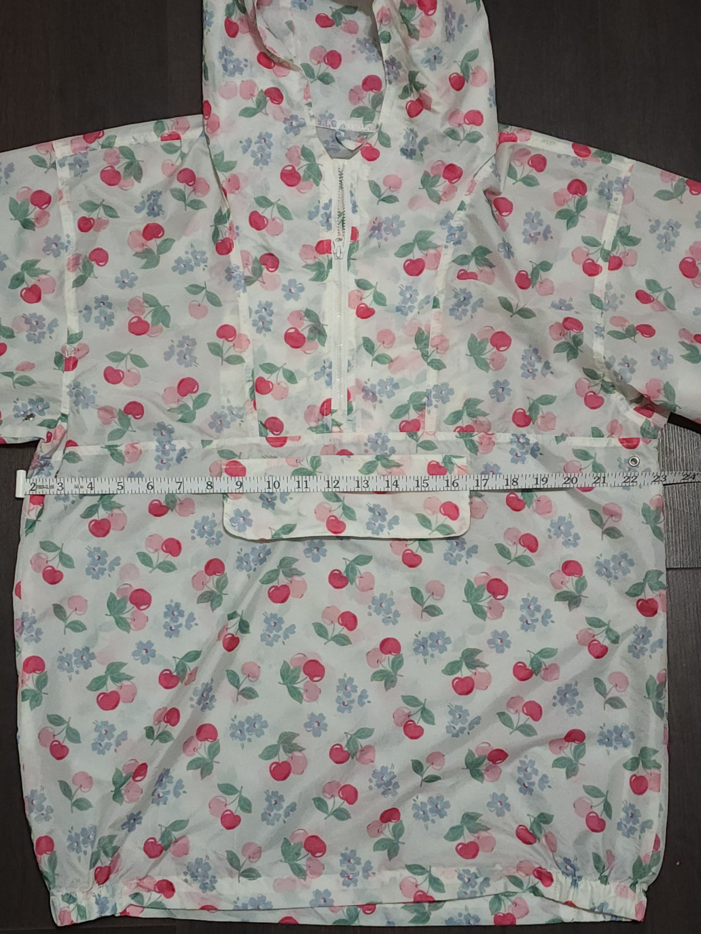 Cherry pattern windbreaker