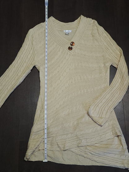 Venus cable designed knitted long jumper