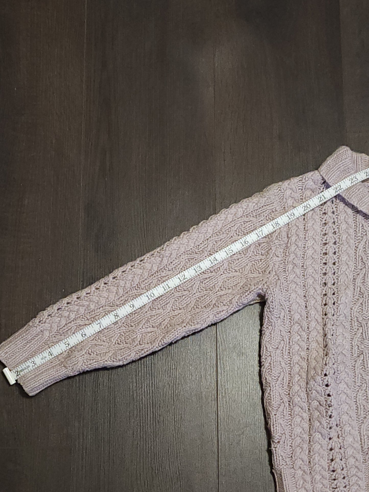 Mary Lucille Collar Cable Designed Cardigan