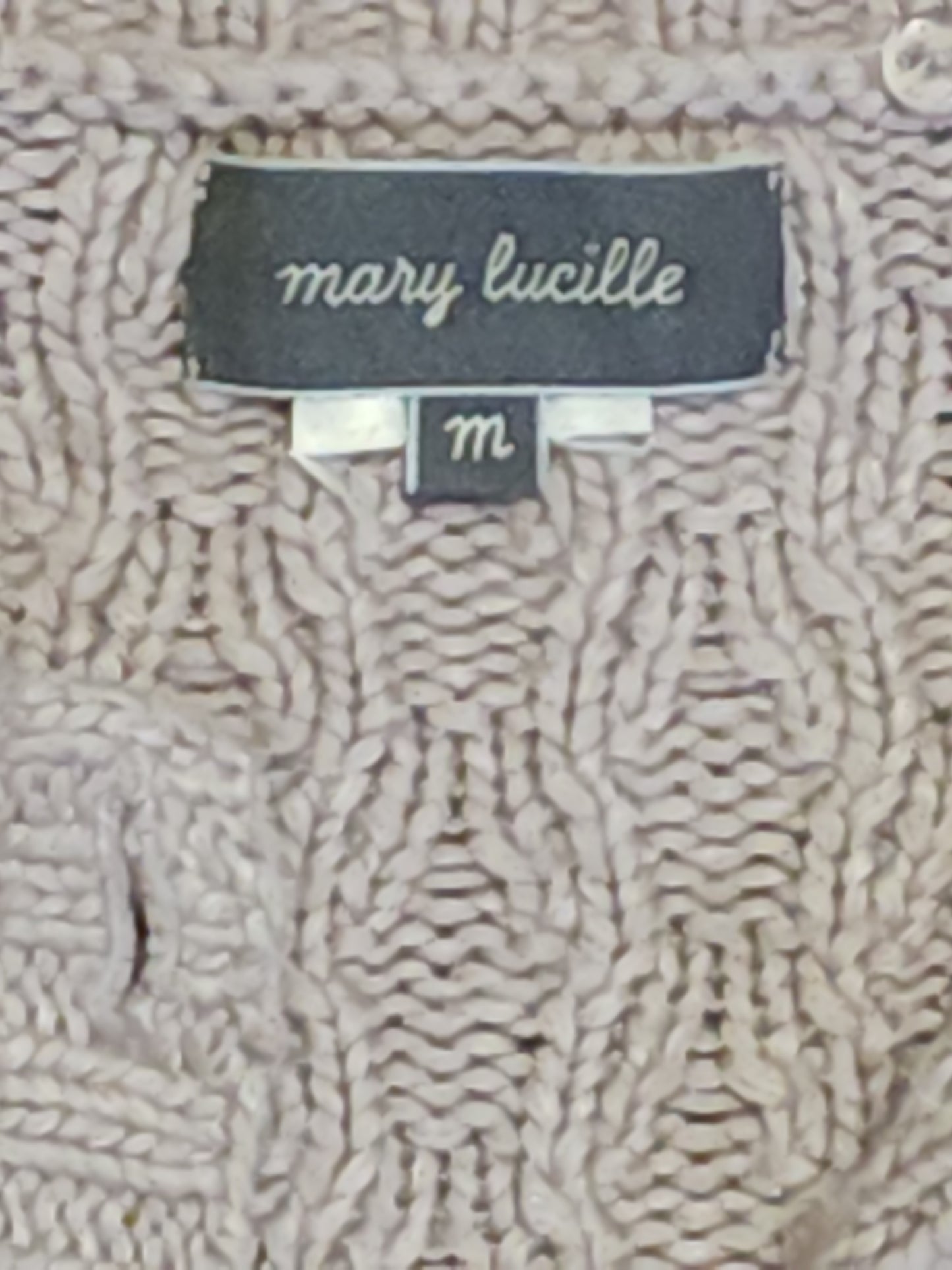 Mary Lucille Collar Cable Designed Cardigan