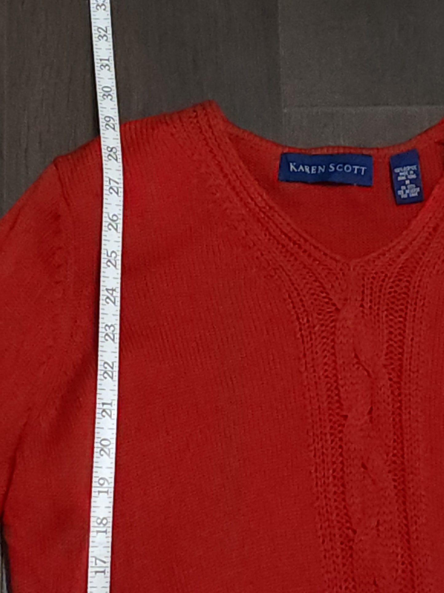 Karen Scott Cable Designed Knitted Jumper