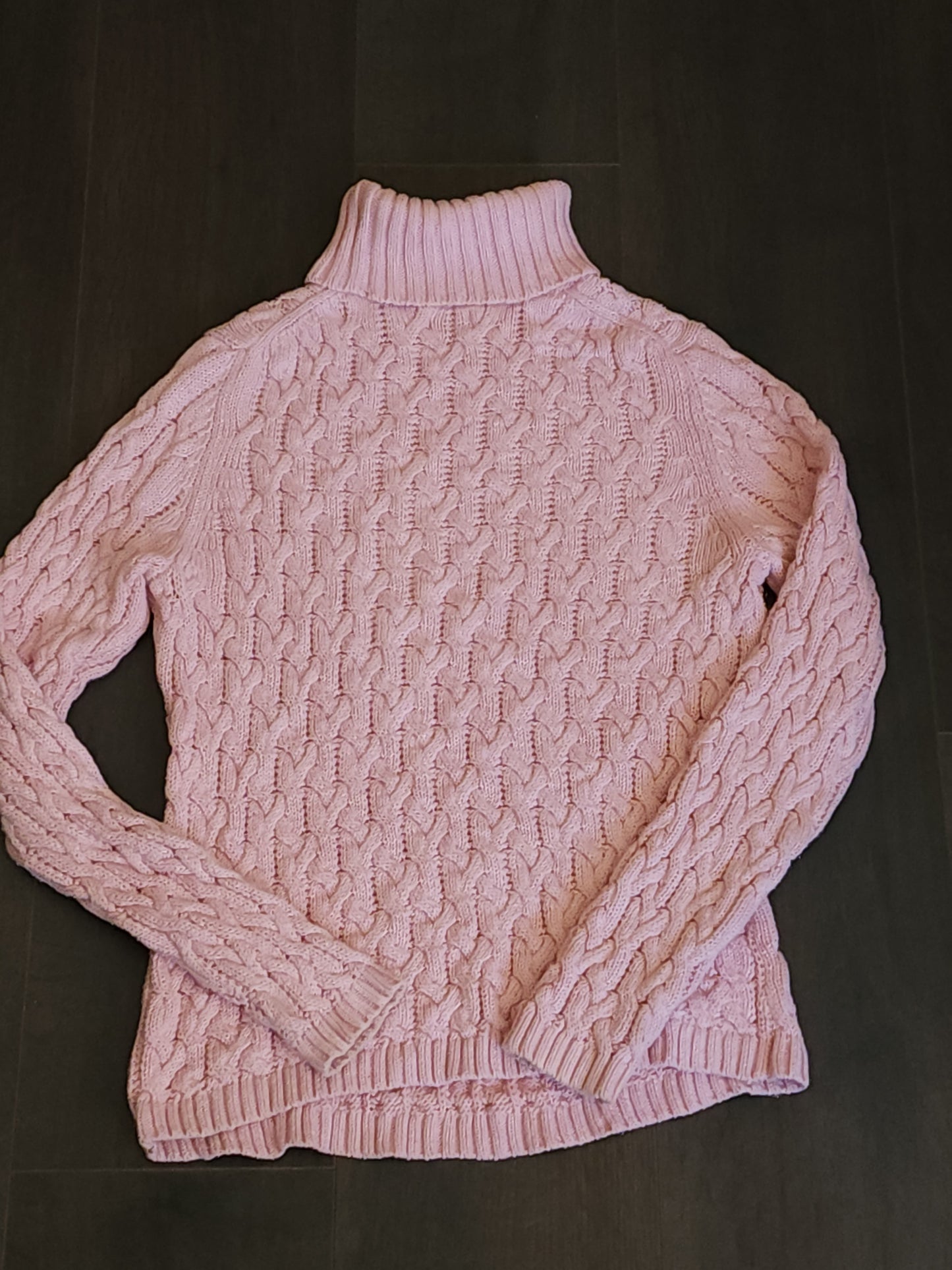 Valerie Stevens Cable Designed Knitted Turtleneck Jumper