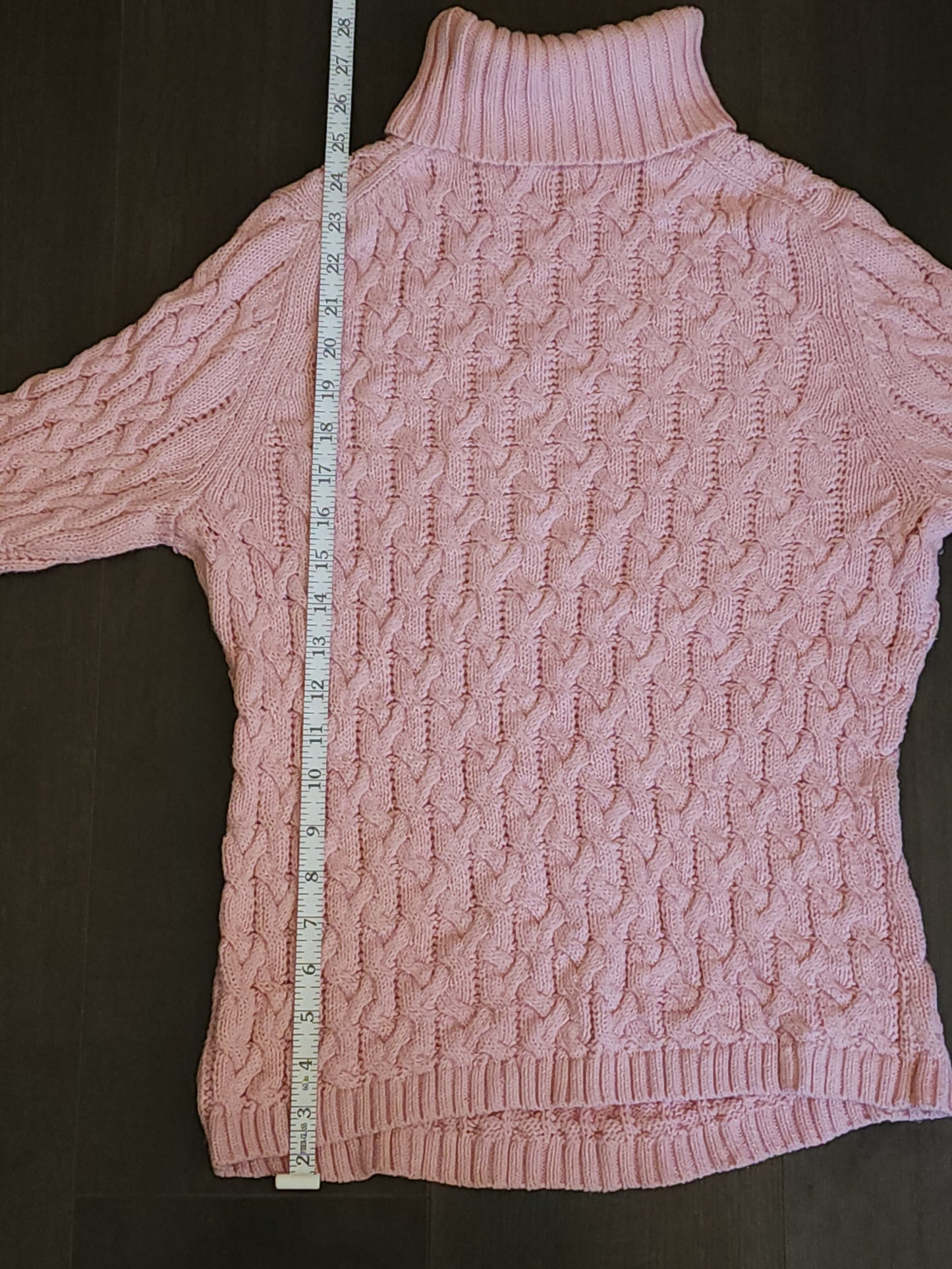 Valerie Stevens Cable Designed Knitted Turtleneck Jumper