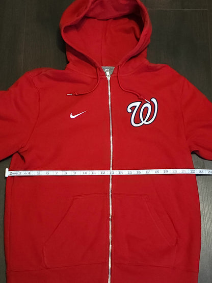 Nike MLB Washington Nationals Curly W Logo Zip-through Hoodie