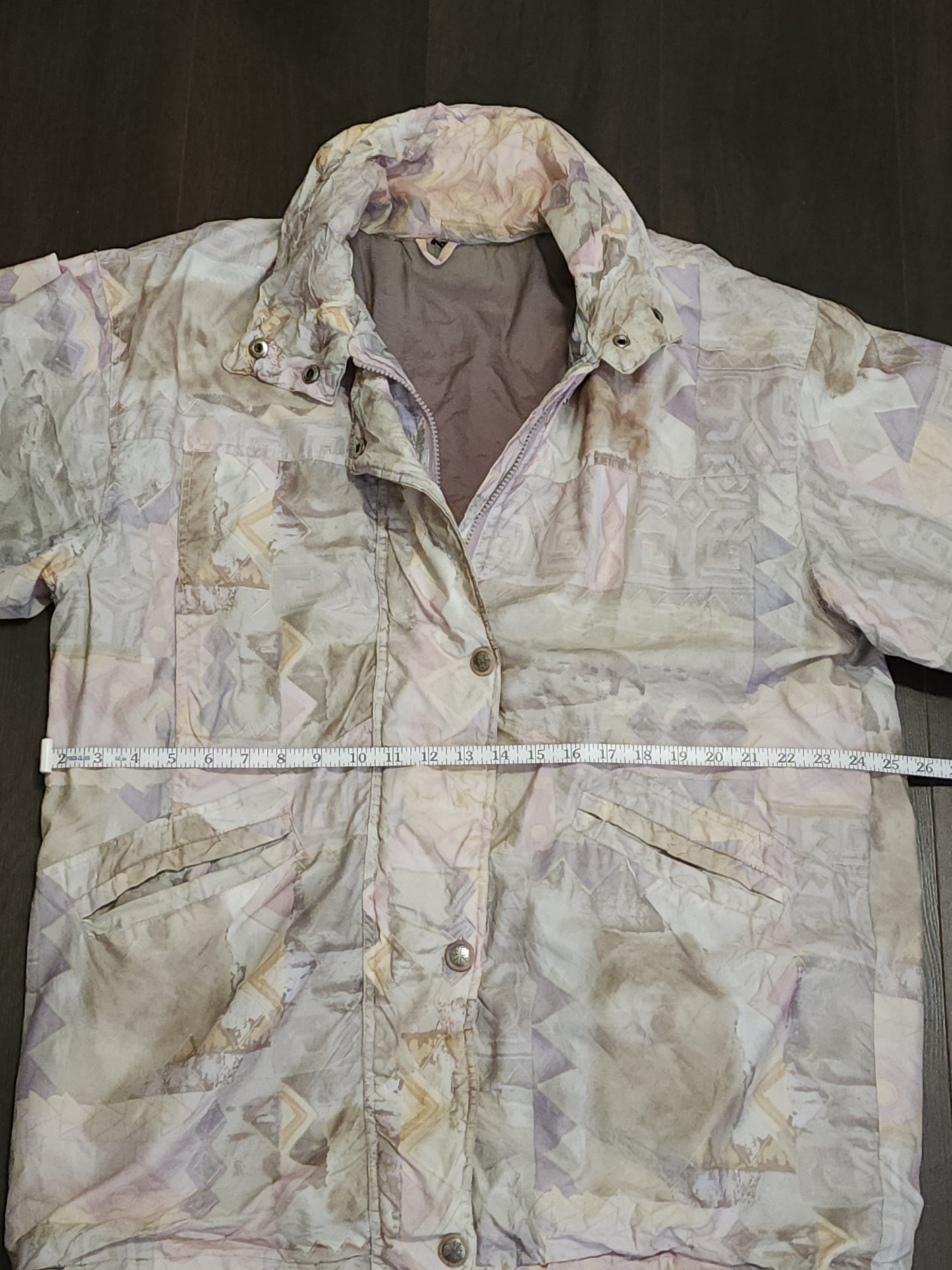 Vintage pale camouflage windbreaker