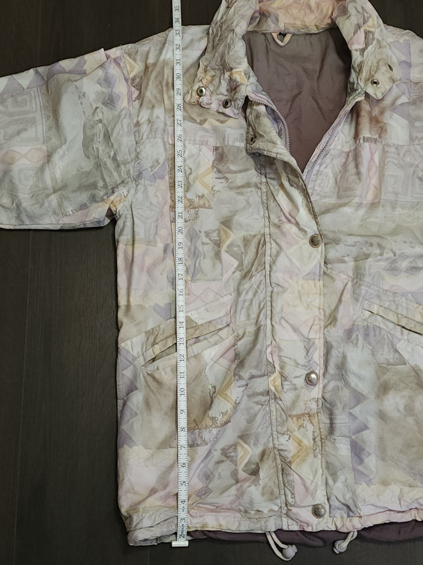 Vintage pale camouflage windbreaker