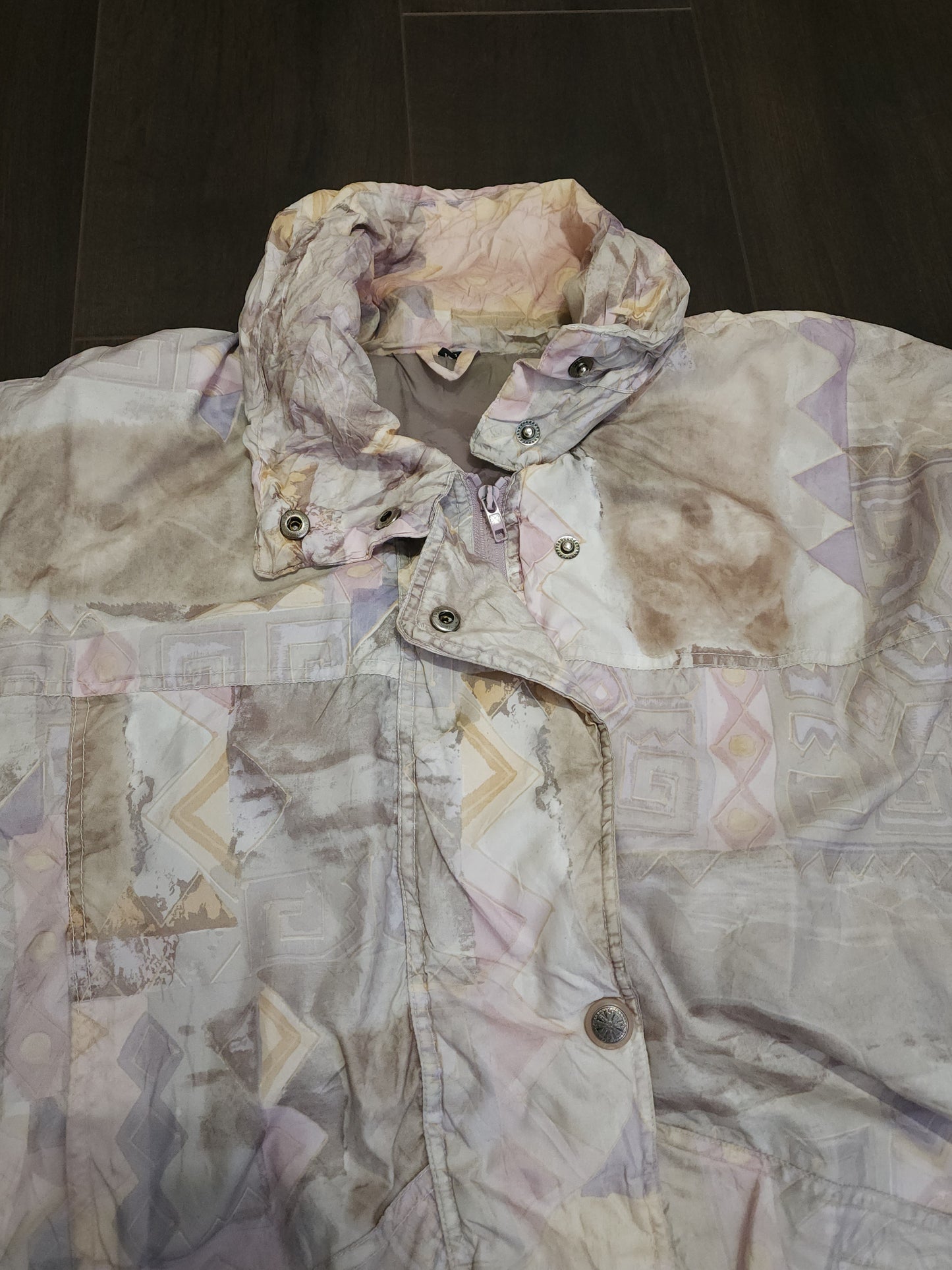 Vintage pale camouflage windbreaker