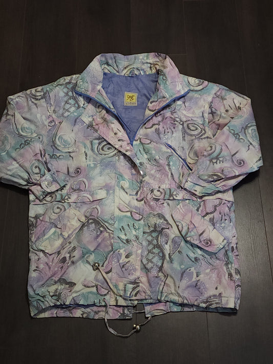 Patterned Windbreaker