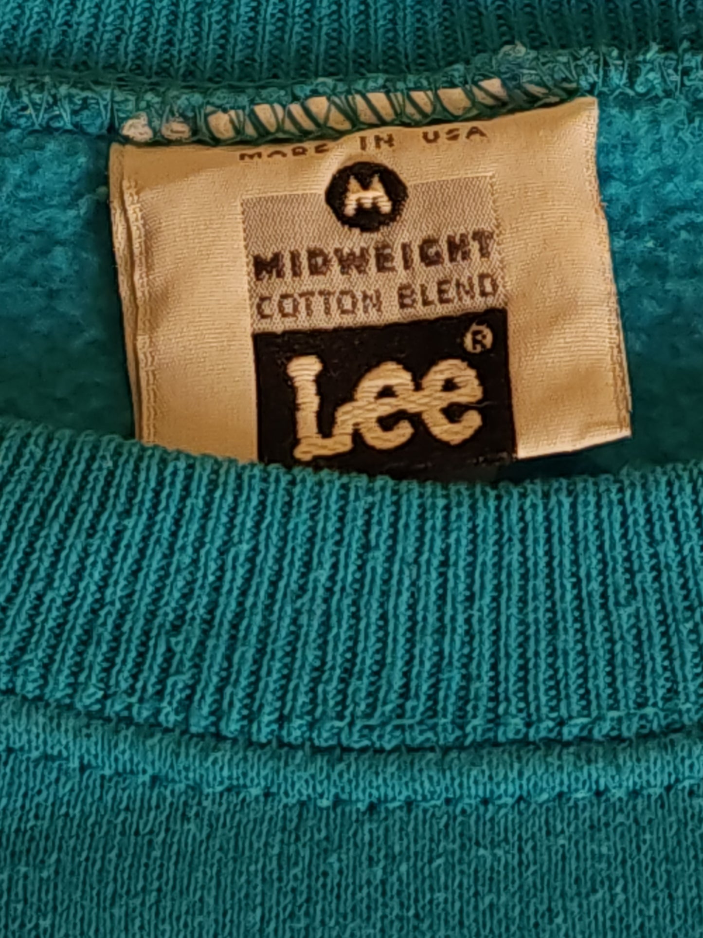 90s Vintage Lee Midweight Crew Neck Cotton Sweatshirt