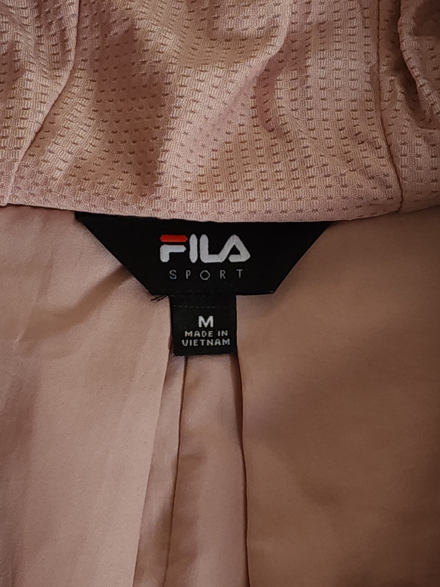 FILA fleece zip-through hoodie jacket