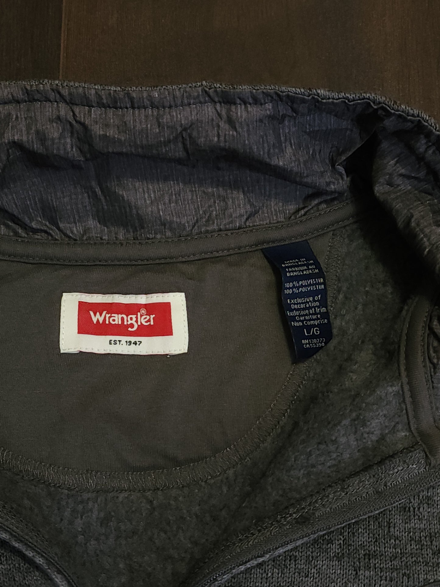 Wrangler Fleece Zip-up Pullover