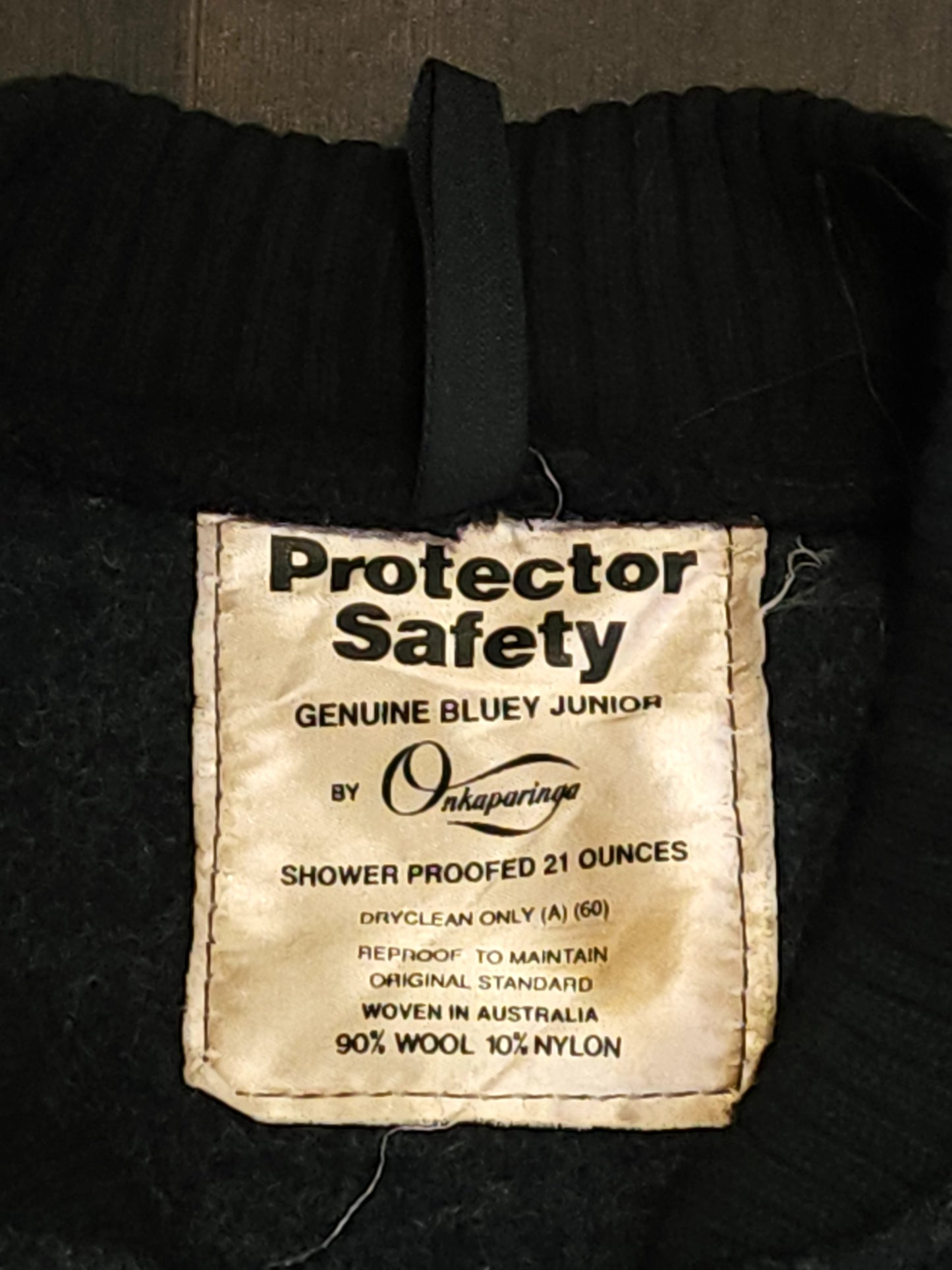 Vintage Onkaparinga Protocol Safety Jacket Wool