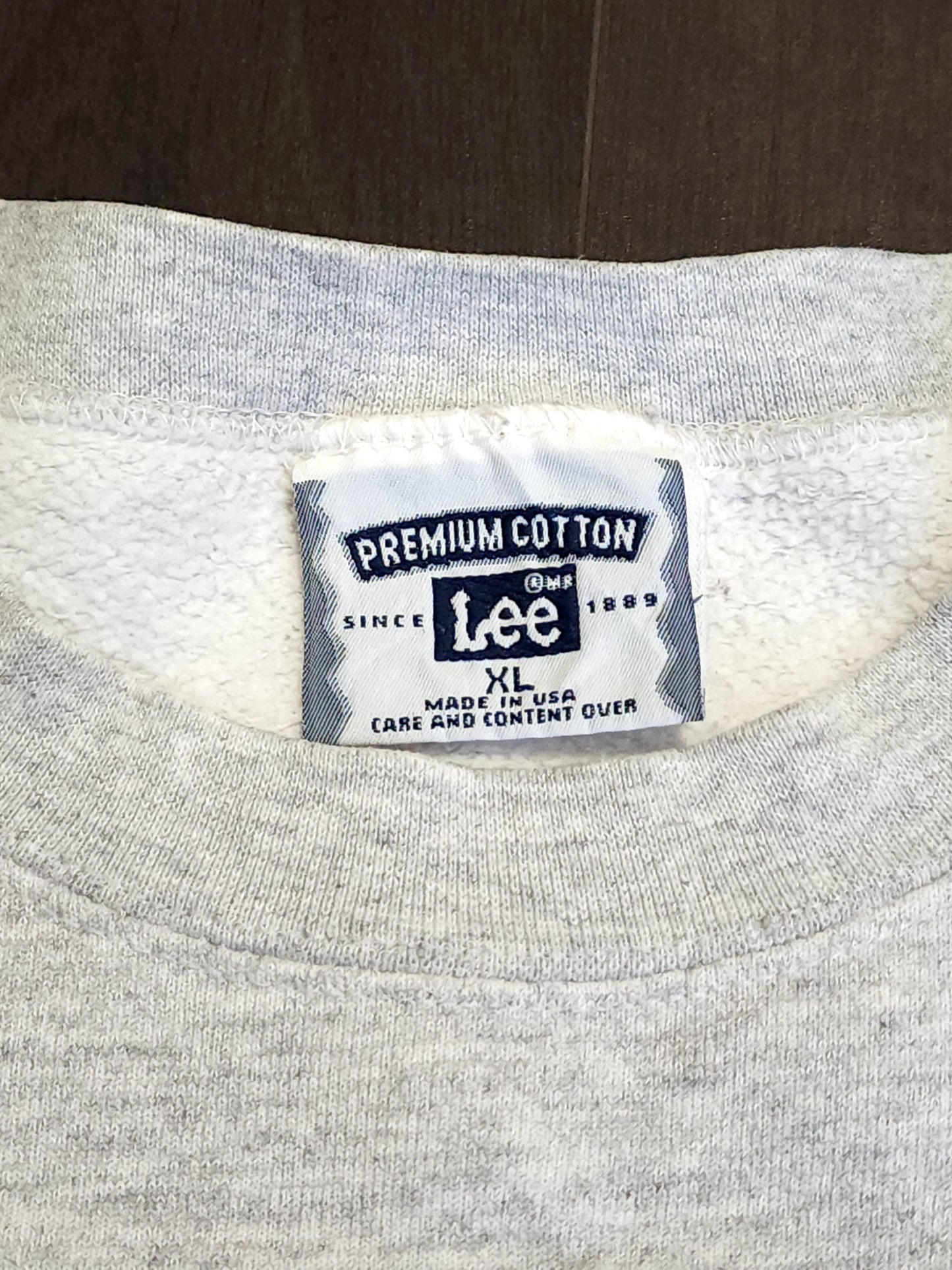 90s Vintage Lee Crew Neck Cotton Sweatshirt