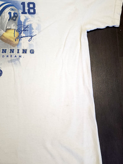 Vintage NFL Peyton Manning Colts Super Bowl 2007 MVP T-Shirt