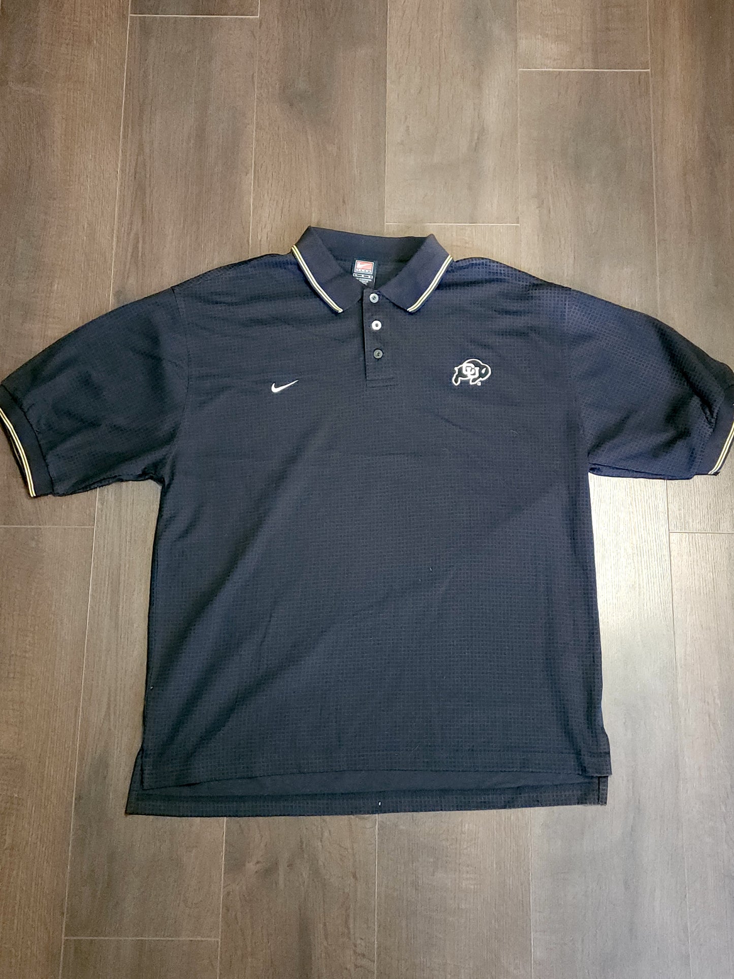 Vintage 90s CU Boulder Nike Polo T-Shirt