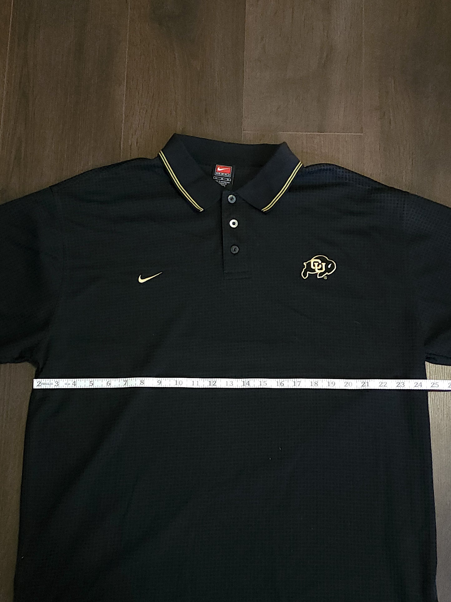 Vintage 90s CU Boulder Nike Polo T-Shirt