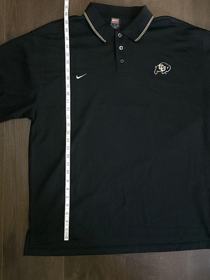 Vintage 90s CU Boulder Nike Polo T-Shirt