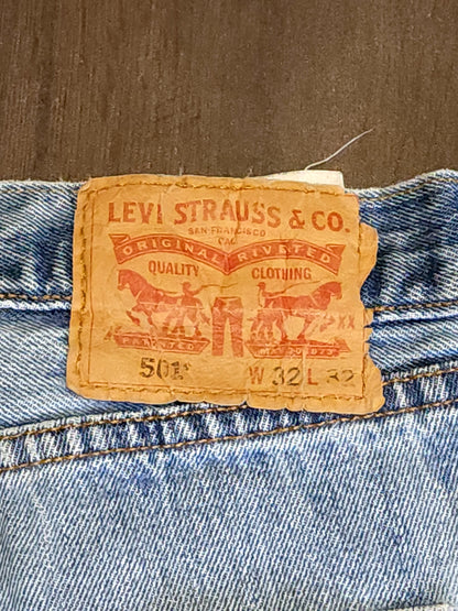 Vintage Levis 501 W32 L32 Button Fly WPL 423 Straight Fit Jeans