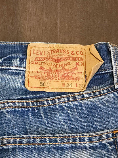 Vintage Levi’s 501 WPL 423 Straight Button Jeans W34 L30