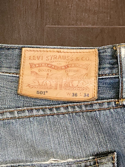 Vintage Levi’s 501 WPL 423 Straight Button Jeans W36 L34