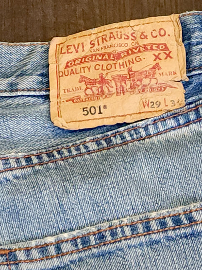 Vintage Levi’s 501 Straight Button Jeans W29 L34