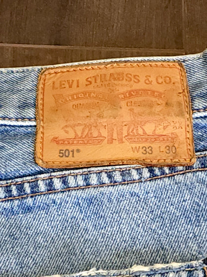 Vintage Levi’s 501 WPL 423 Straight Button Jeans W33 L30