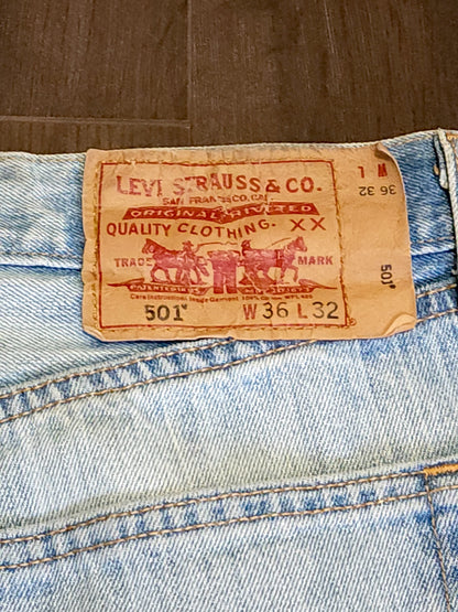 Vintage Levi’s 501 WPL 423 Straight Button Jeans W36 L32