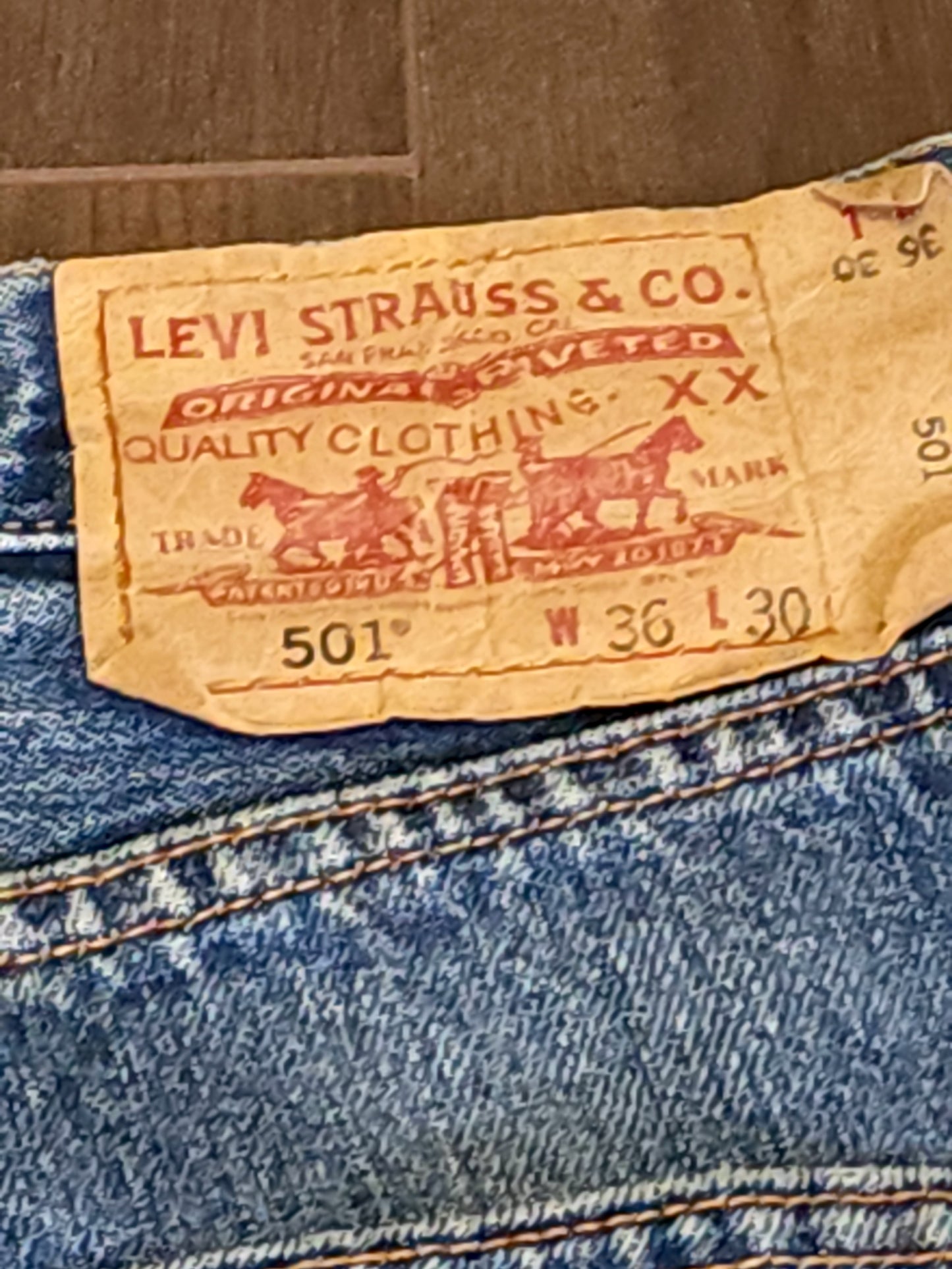 Vintage Levi’s Original 501 Straight Button Fly Jeans W36 L30