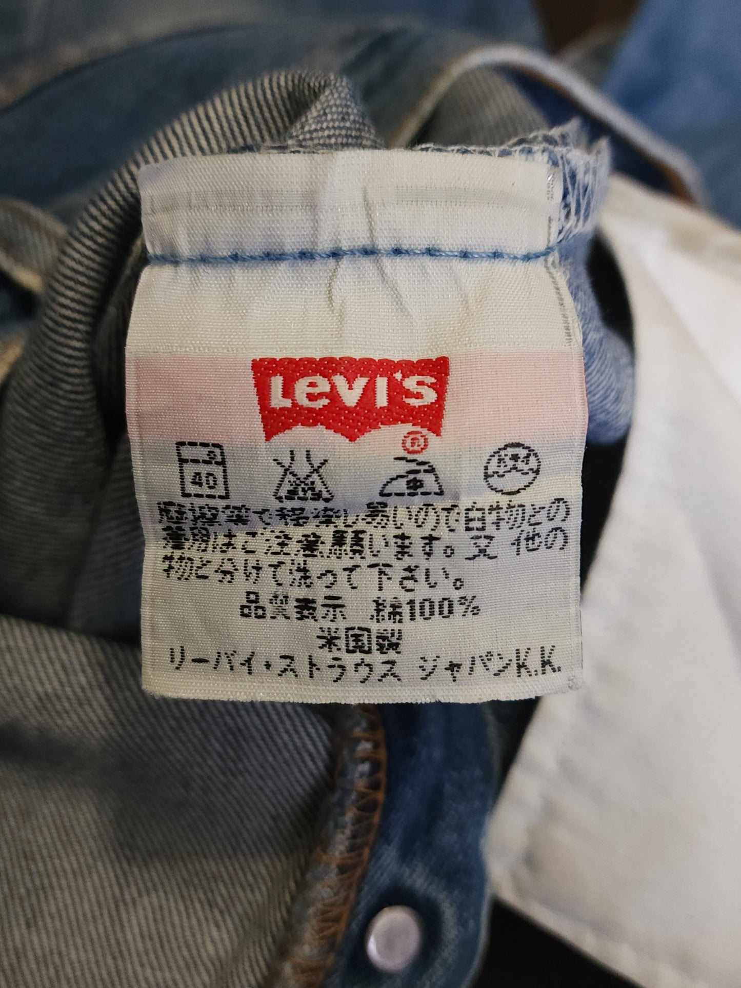 Vintage Levi’s 501 6214 Straight Button Jeans W27 L32 米国製