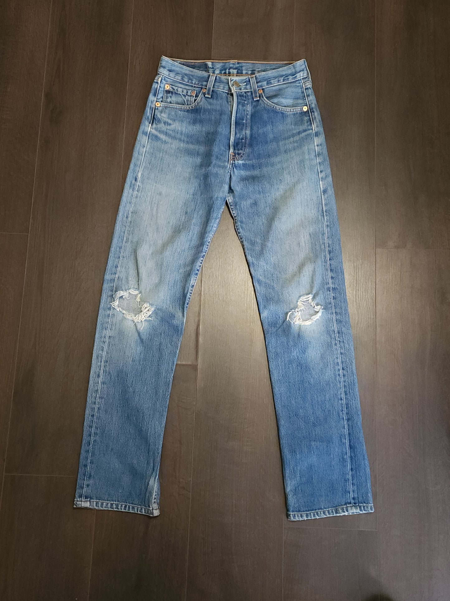 Vintage Levi’s 501 6214 Straight Button Jeans W27 L32 米国製