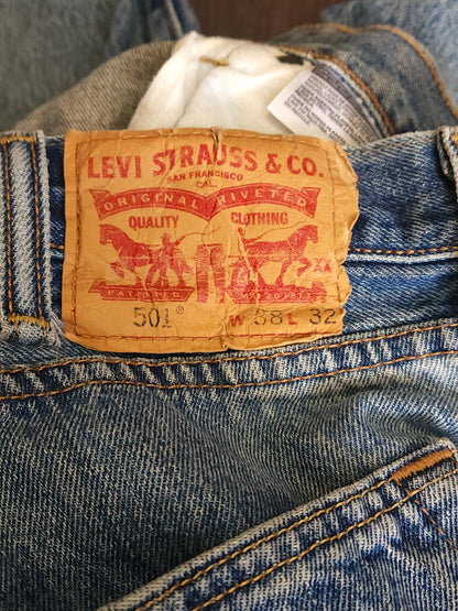 Vintage Levi’s 501 WPL 423 Straight Button Jeans W38 L32