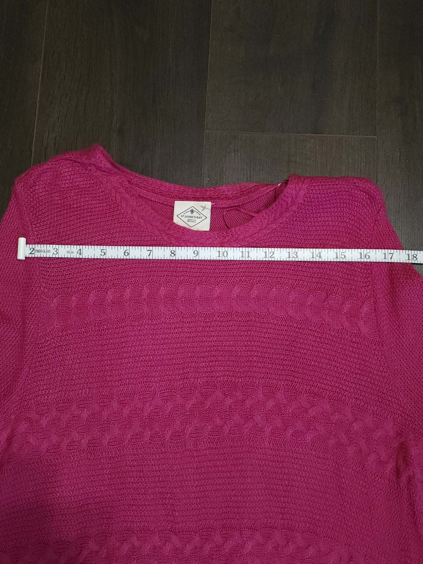 St. John's Bay cable designed knitted jumper